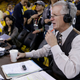 Breen broadcasting the 2015 NBA Finals. (Photo Credit: Ben Margo/AP.)